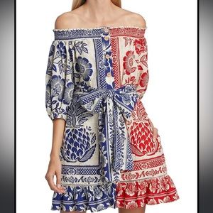 NWT Farm Rio Pineapple Garden minidress